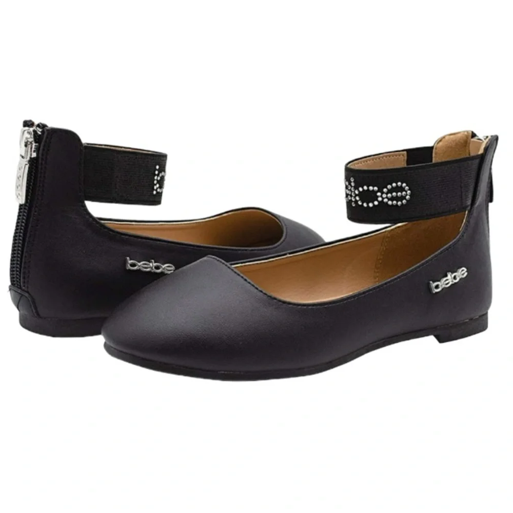 BEBE LITTLE GIRLS BALLET FLAT MARY JANE DRESS SHOE SIZE 7